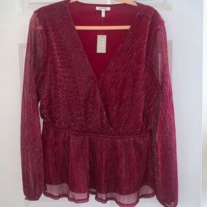 Maurice’s Shimmery Wrap Blouse